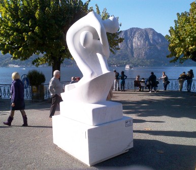 Along the shore in Bellagio.