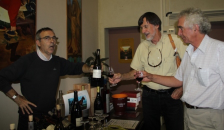 Serious tasters BB and David