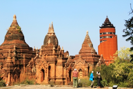 Military gov't built ugly tower in Bagan, closed temples with rooftop views and charged admission to the tower.Temples have been reopened