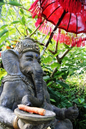 Ganesh, god of wisdom and lord of good fortune.