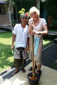 with "Balinese blender."
