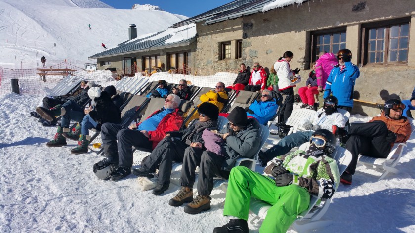 After lunch rest at the Club's mt. restaurant.